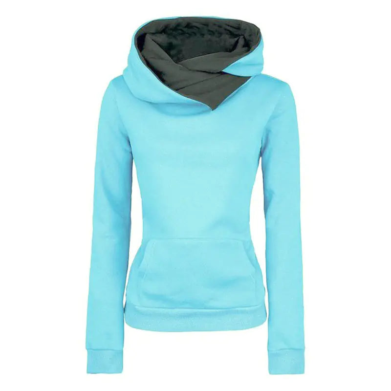 Women's Autumn Winter Solid Color Hoodie Sweatshirt