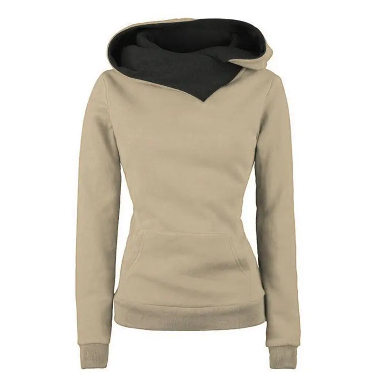 Women's Autumn Winter Solid Color Hoodie Sweatshirt