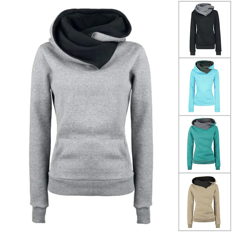 Women's Autumn Winter Solid Color Hoodie Sweatshirt