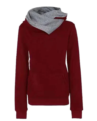 Women's Autumn Winter Solid Color Hoodie Sweatshirt